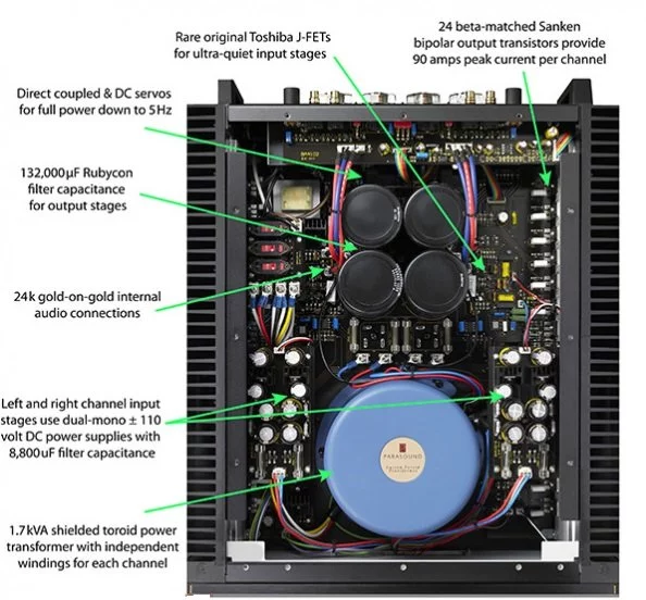 Усилитель мощности Parasound JC5 black
