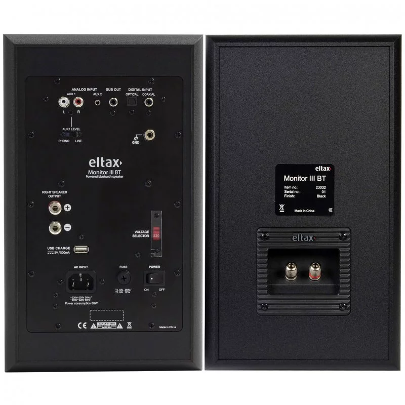 Активная HI-Fi акустика Eltax Monitor III BT Phono Active Black