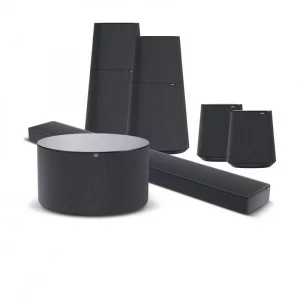 Саундбар Loewe klang bar5 mr + klang mr1 (2 шт.) + klang mr5 (2 шт.) basalt grey